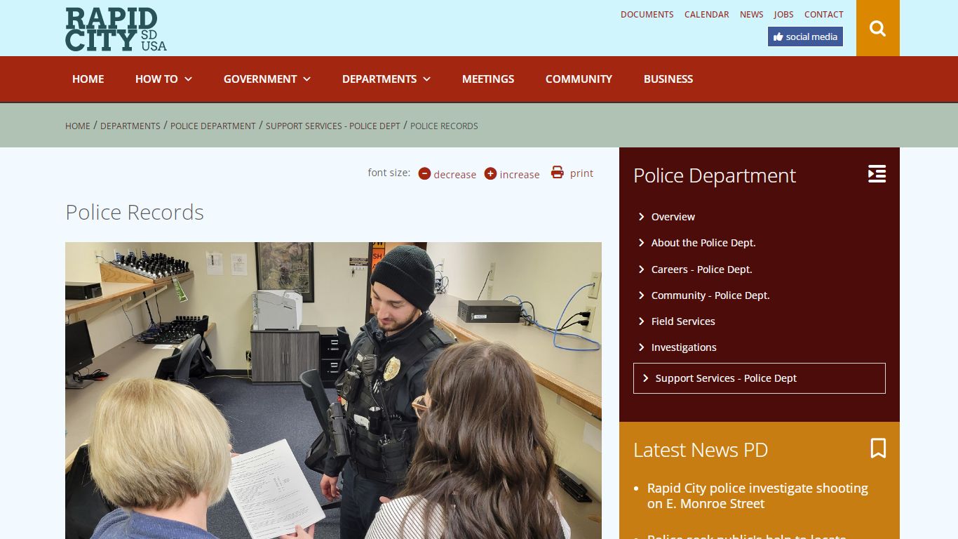 Police Records | Rapid City South Dakota - Rapid City Government Website